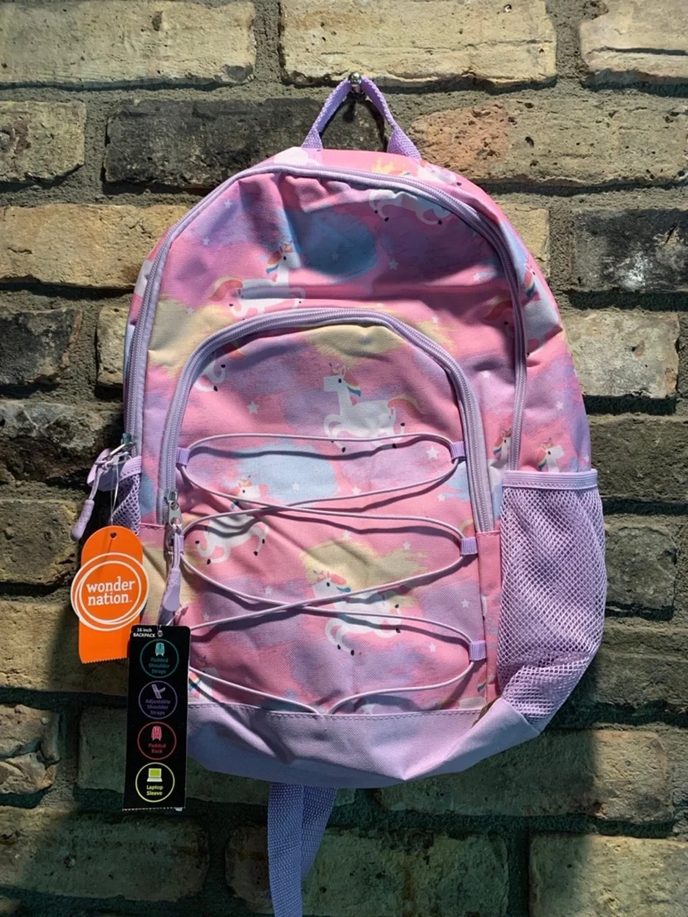 wonder nation Pink and Lavender Unicorn Kids Backpack